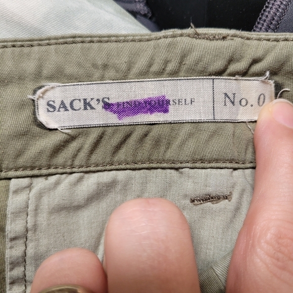 Sack's Green Tie Dye Pants Size 0 - Picture 2 of 5